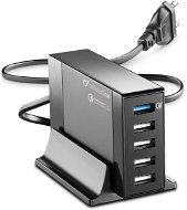 Cellularline Energy Station QC 5x USB, Qualcomm Quick Charge 3.0 max 50W černá - Nabíjačka do siete