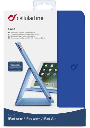 CellularLine FOLIO for Apple iPad 9.7 (2018) blue - Tablet Case