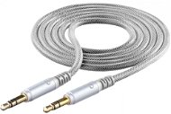CellularLine Unique Design audio cable pre iPhone strieborný - Audio kábel