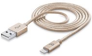 Cellularline Unique Desing lightning cable pro iPhone zlatý - Dátový kábel
