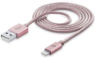 Cellularline Unique Desing lightning cable pro iPhone růžovozlatý - Dátový kábel