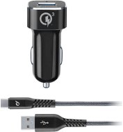 Cellularline Tetra Force USB-C 18 W čierna - Nabíjačka do auta