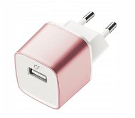 Cellularline Unique Desing charger pre iPhone ružovo-zlatá - Nabíjačka