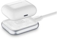 Cellularline Power Base  Apple Airpods/Airpods Pro fejhallgatóhoz, fehér - Vezeték nélküli töltő
