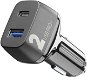Cellularline Car Multipower 2 PRO+ Smartphone Detect USB + USB-C port (36W) fekete - Autós töltő