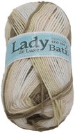 Lady de Luxe BATIK 100g - 614 white, beige - Yarn
