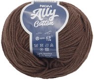 Ally cotton 50 g – 059 tmavo hnedá - Priadza