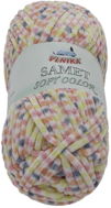 VLNIKA s. r. o. Velvet Soft colour 100g - 13 grey, pink, yellow, white, orange - Yarn