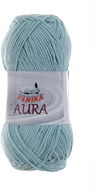 VLNIKA Garn Aura 100 g - 909 hellblau - Garn