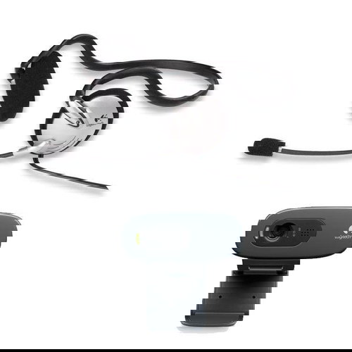 Logitech QUICKCAM C270 + Headset PC 120 Main image Logitech QUICKCAM C270 + Headset PC 120 - Webcam - Main image