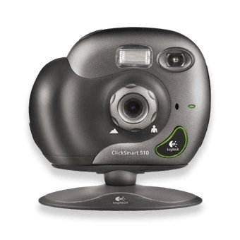 Kamera Logitech ClickSmart 510, dig. fotoaparát + web Kamera, 640 x 480 pixel, USB,mikrofon, blesk -  - Main image