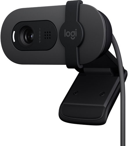Logitech Brio 100, Graphite Main image Logitech Brio 100, Graphite - Webcam - Main image