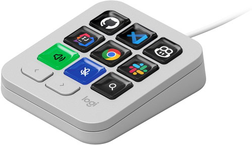 Logitech MX Keypad, Pale Grey - Stream Deck - Main image