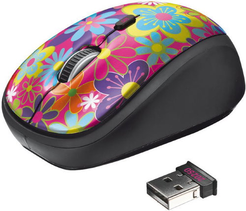Trust Ivy Wireless Mouse, flower power - Mouse - Main image