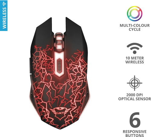 Trust GXT107 IZZA WIRELESS - Gaming Mouse - Main image