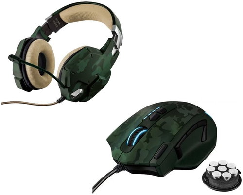 Trust Gaming - Green Camouflage - Gaming Mouse - Main image