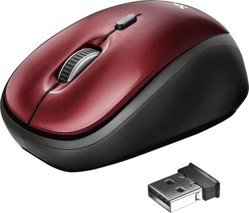 Trust Yvi Wireless Mouse, Red - Mouse - Main image
