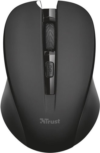 Trust Mydo Silent Click Wireless Mouse - Black - Mouse - Main image