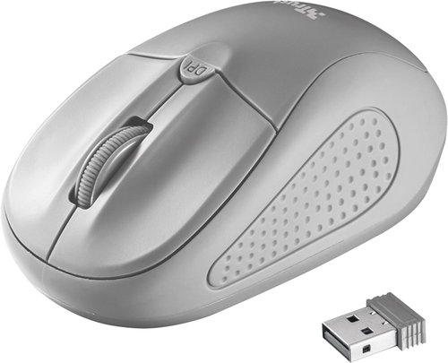 Trust Primo Wireless Mouse - Grey - Mouse - Main image