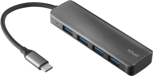TRUST HALYX USB-C 4-PORT USB3.2 HUB - USB Hub - Main image