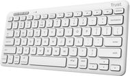 Trust LYRA Compact Wireless Keyboard - US, bílá - Keyboard