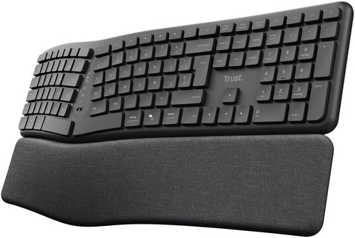 Trust KEYRA Ergonomic Multi-device Wireless - US - Keyboard - Main image