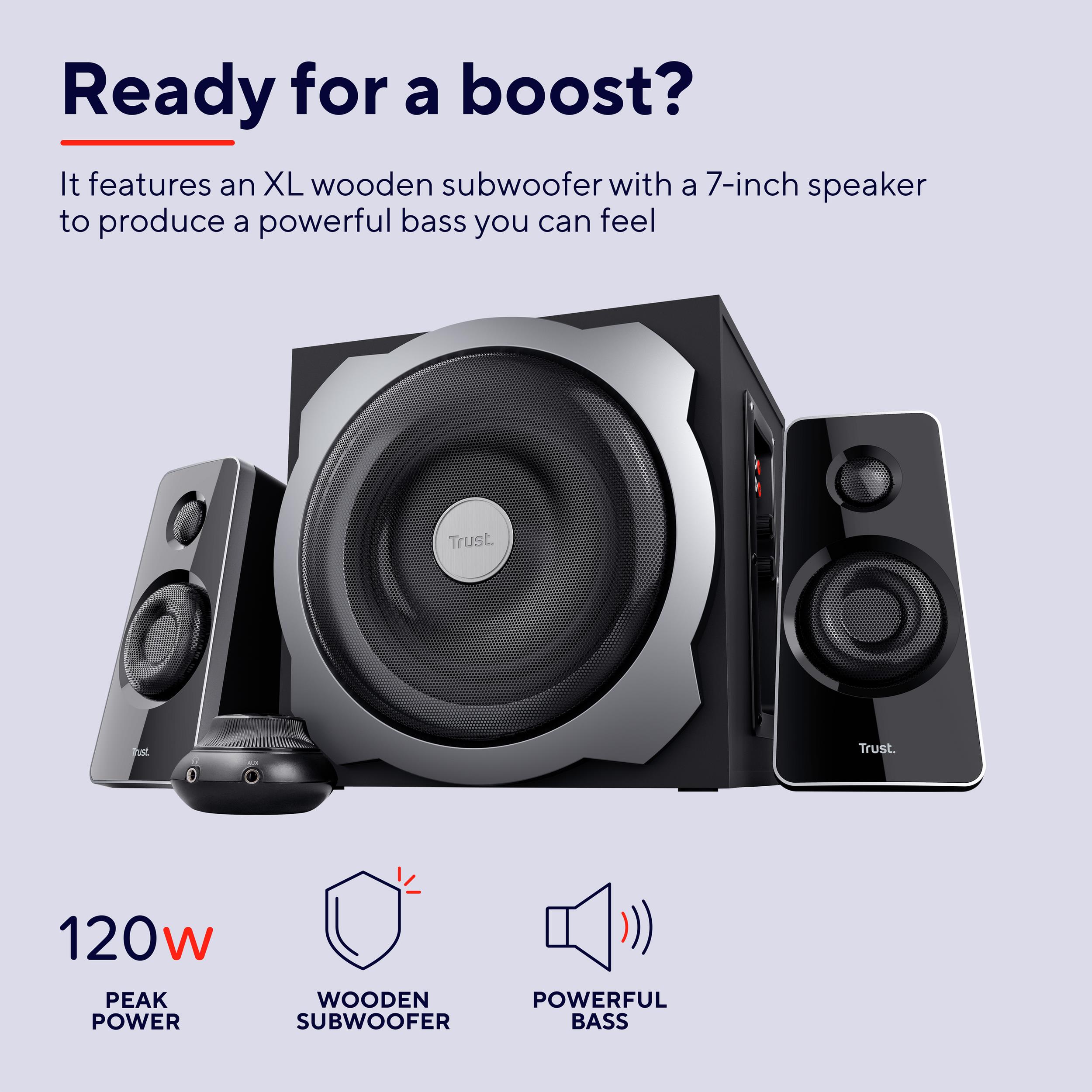 Trust wireless best sale 2.1 speaker set