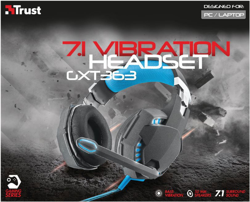 Bass vibration online headset