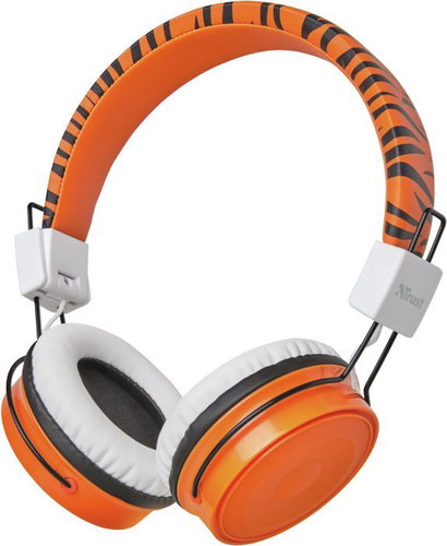 Trust Comi Bluetooth Wireless Kids Headphones, Orange - Wireless Headphones - Main image