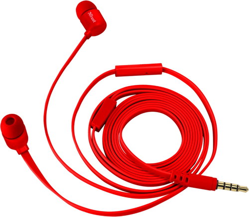 Trust Duga In-Ear Headphones Red - Earbuds - Main image