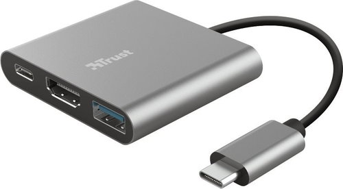Trust Dalyx 3-in-1 USB-C Adapter - Docking Station - Main image