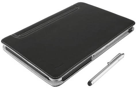 Trust Eliga Folio Stand & Stylus - Black - Tablet Case - Main image