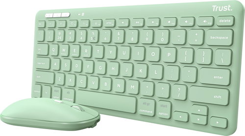 Trust Lyra Compact Set ECO - US, grün - Tastatur/Maus-Set - Hauptbild