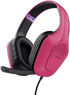 Trust GXT415P ZIROX HEADSET rózsaszín - Gamer fejhallgató