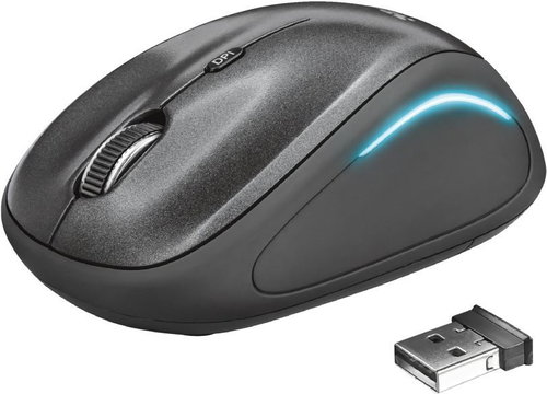 Trust Yvi FX Wireless Mouse - Black - Mouse - Main image