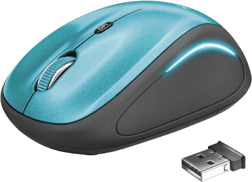 Trust Yvi FX Wireless Mouse - blue - Mouse - Main image