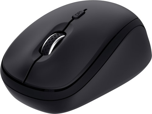 Trust Yvi+ Multi-Device Wireless-Bluetooth Silent Mouse, black - Mouse - Main image