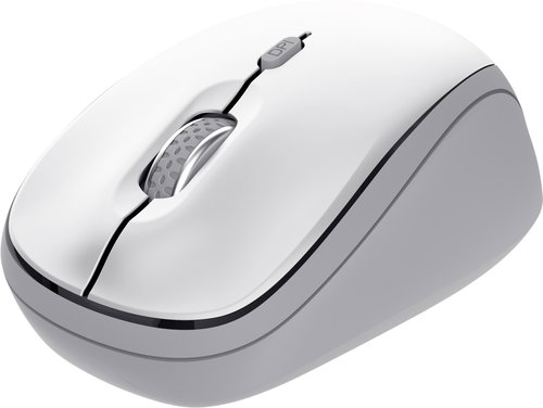 Trust Yvi+ Multi-Device Wireless-Bluetooth Silent Mouse, white - Mouse - Main image
