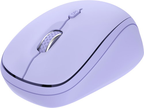 Trust Yvi+ Multi-Device Wireless-Bluetooth Silent Mouse, lila - Maus - Hauptbild