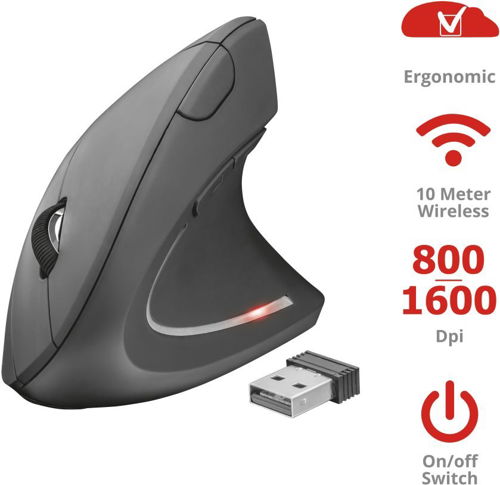 Mouse Wireless Verto Trust 22879 1600 DPI