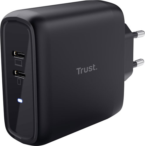 Trust MAXO 65W 2P USB-C CHARGER, black - Wall Charger - Main image