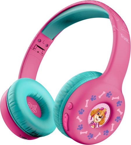 Trust NOUNA Tlapková patrola, růžová - Wireless Headphones - Main image
