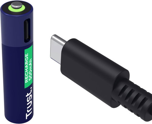 Trust USB-C Rechargeable Batteries 2P - AAA - Rechargeable Battery - Main image