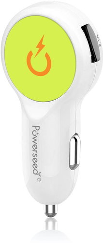  Powerseed Drum Car Carger white-green  - Car Charger - Main image