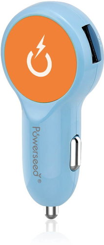  Powerseed Drum Car Carger blue-orange  - Car Charger - Main image