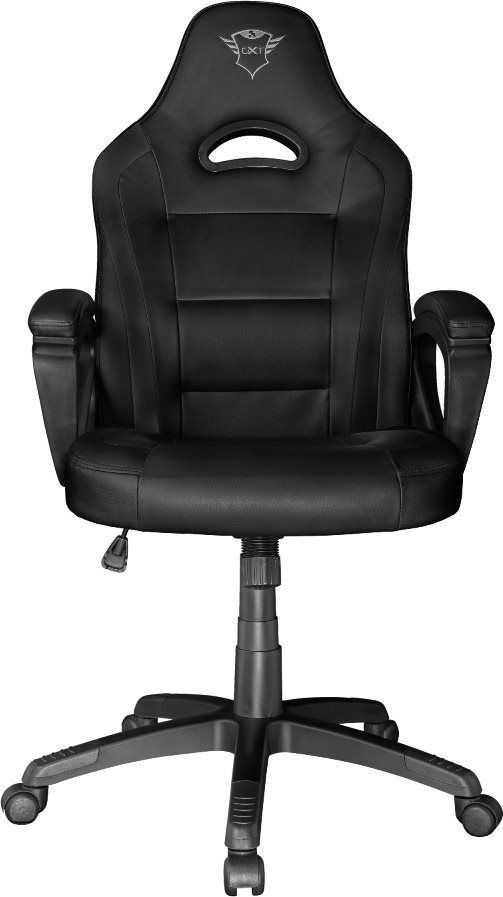 Grey and black online gaming chair