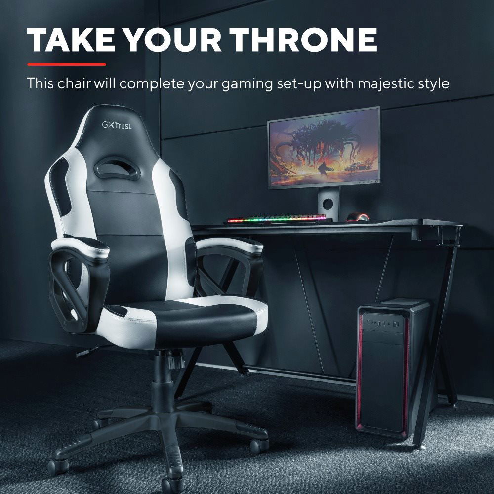 Trust GXT 701 Ryon Chair White Gaming Chair alza