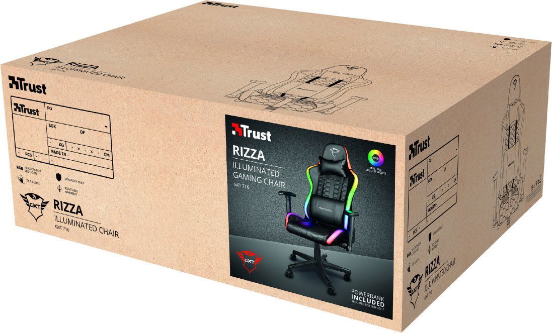 Gxt 716 rizza rgb best sale led illuminated gaming chair