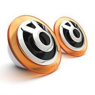 Samsung Pleomax Acryl S-400W white-orange, 2x2W, 2.0 system, 3,5mm jack - Speakers