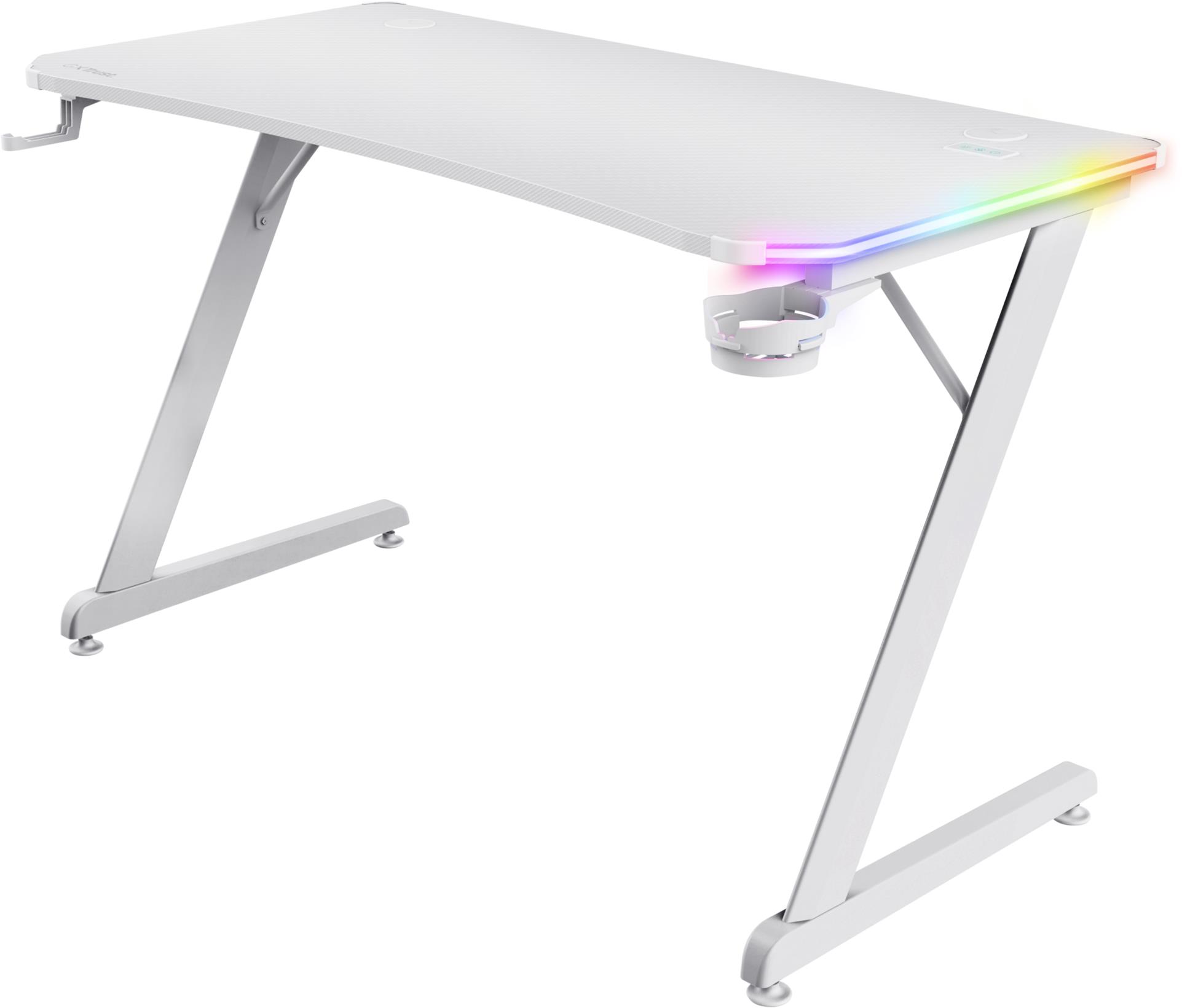 Trust GXT709W Luminus RGB, fehér